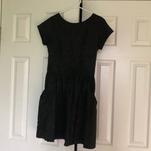Kenny black silk pocketed dress size small